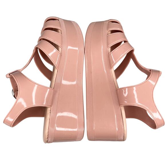 Jeffrey Campbell Candied Platform Sandals Nude 6 New - Picture 3 of 10